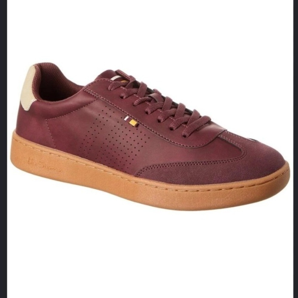 Ben Sherman Men's Glasgow Red Low Top Sneakers NWOB - Size 13